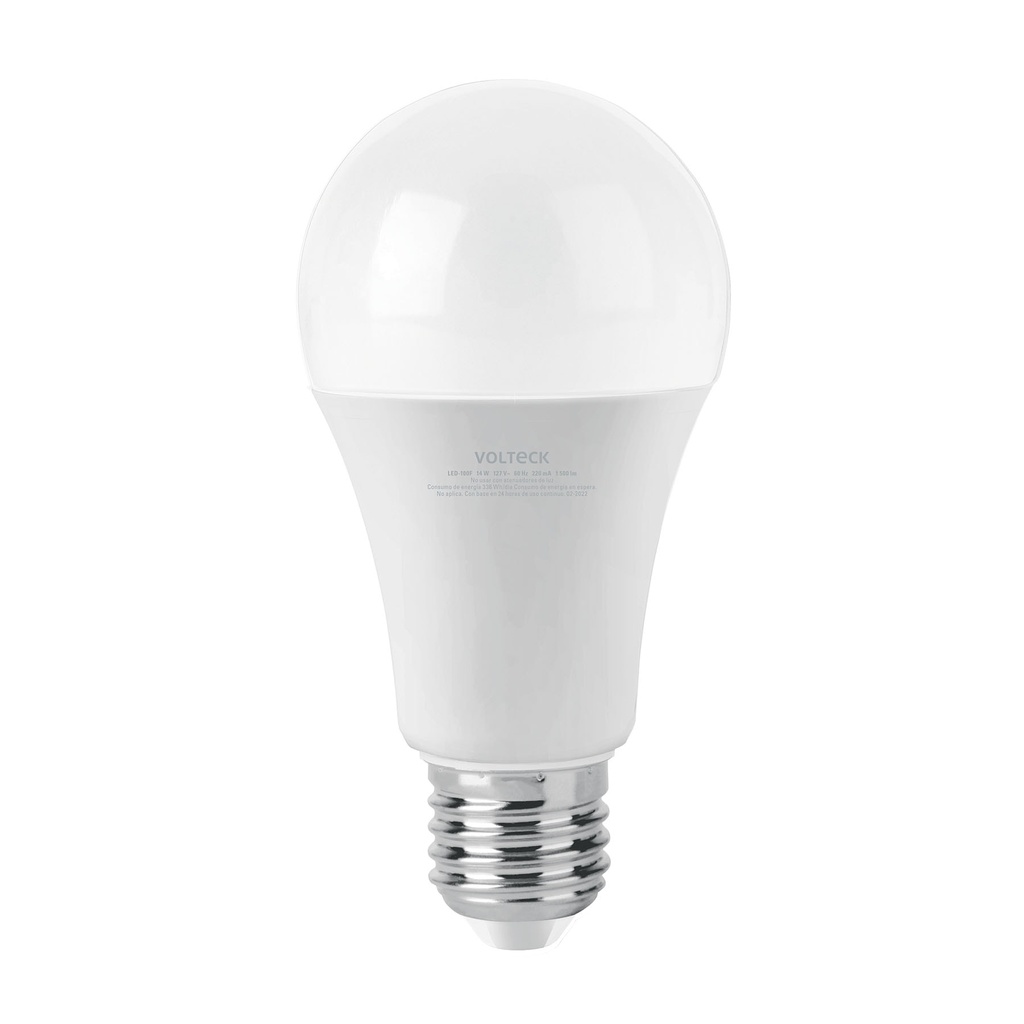 LED-100F | Lámpara LED A19 14 W (equiv. 100 W), luz de día, caja