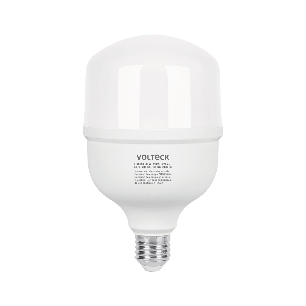 LED-250 | Lámpara LED alta potencia 30 W (equiv. 250 W), luz de día