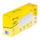 LED-75CBX4 | Pack de 4 lámparas LED A19 10 W (equiv. 75 W), luz cálida