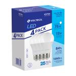 LED-75FX4 | Pack de 4 lámparas LED A19 12 W (equiv. 75 W), luz de día