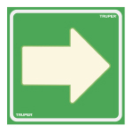 LIN-07 | Letrero de señalización 'FLECHA', 19 x 19 cm, Truper