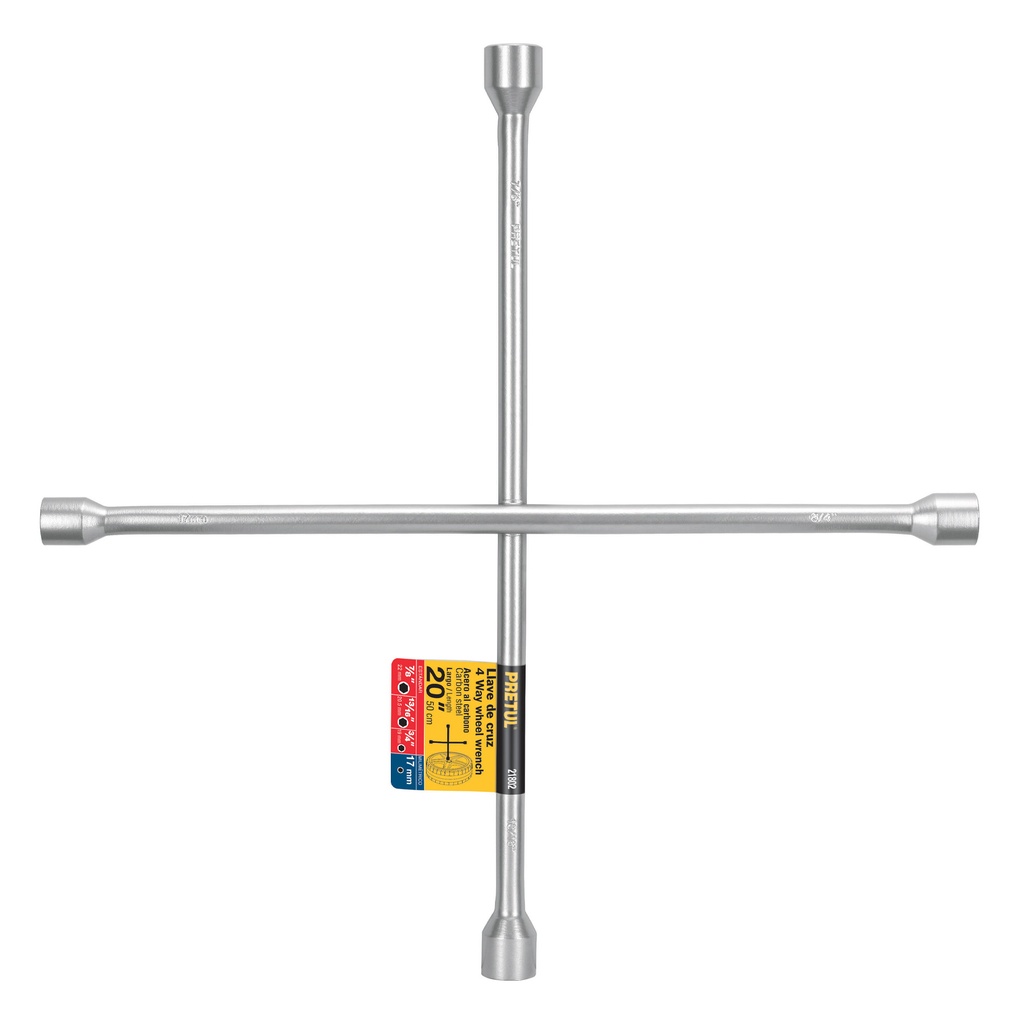 LLCR-20P | Llave de cruz 20' galvanizada, Pretul