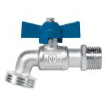 LLE-130LS | Llave esfera de latón 1/2', maneral corto, 130g, s/adaptador