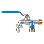 LLED-265L | Llave de esfera doble salida 1/2' de latón, Foset