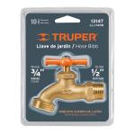 LLJ-140B | Llave para manguera, de latón 140 g 1/2', en blíster, Truper