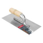 LLM-6D | Llana dentado triangular 11', 6 remaches, mango madera