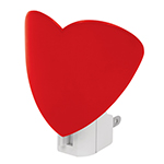 LUZ-13 | Luz de noche con lámpara E12, corazón, Volteck