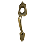 MADE-2 | Chapetón metálico para puerta, acabado latón antiguo