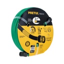 MAN-15X1/2P | Manguera verde 1/2' 2 capas 15m conexiones plásticas, Pretul