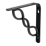 MED-6NT | Ménsula reforzada negra 6 x 6' diseño trenza, Fiero