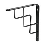 MED-8NE | Ménsula reforzada negra 8 x 8' diseño escalera, Fiero