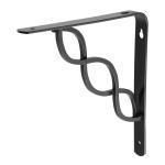 MED-8NT | Ménsula reforzada negra 8 x 8' diseño trenza, Fiero