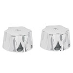 MM-100 | Juego 2 manerales hex. lavabo y fregadero, compresión, Basic