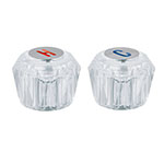 MM-200 | Juego 2 manerales acrílico trans p/lavabo y fregadero, Basic