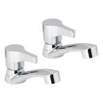 MP-243 | Juego 2 llaves para lavabo, ABS, manerales palanca, Basic