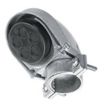 MUFA-1 | Mufa con abrazadera para tubo 1', Volteck