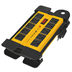 MUL-1012X | Multicontacto 14 AWG industrial supresor picos 10 entradas