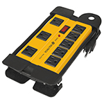 MUL-812X | Multicontacto 14 AWG industrial supresor de picos 8 entradas