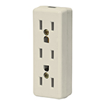 MULEX-3 | Multicontacto triple para extensión, 2 polos + tierra