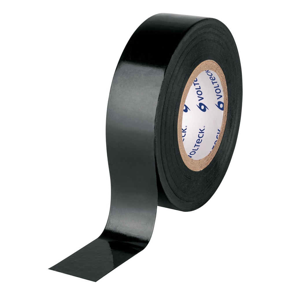 MV-33 | Cinta de aislar de 18 m x 19 mm, negra, Volteck