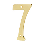 NUCH-7 | Número 7 de latón sólido 4', Hermex