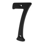 NUCH-7N | Número 7 de latón sólido 4', negro,  Hermex