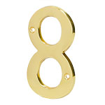 NUCH-8 | Número 8 de latón sólido 4', Hermex