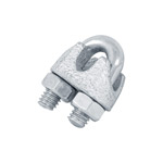 NUDO-1/4 | Blíster con 2 nudos (perros) de hierro para cable de 1/4'