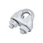 NUDO-1/8 | Blíster con 2 nudos (perros) de hierro para cable de 1/8'