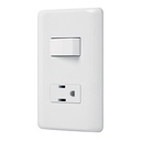 PA-APCO-B | Placa armada contacto e interruptor sencillo, Volteck Basic