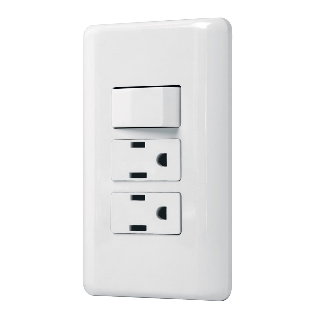 PA-APCO-B3 | Placa armada 2 contactos e interruptor sencillo, Basic