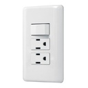 PA-APCO-B3 | Placa armada 2 contactos e interruptor sencillo, Basic