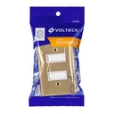 PA-APDO-E | Placa armada 2 interruptores sencillos, línea Económica