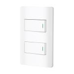 PA-APDO1-ELB | Placa armada blanca 1 interruptor y 1 de 3 vías 1 mód, Lisbo