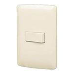 PA-APSE-I | Placa armada 1 interruptor sencillo, marfil, línea Italiana
