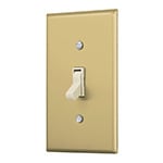 PA-APSE-SA | Placa armada interruptor sencillo, línea Standard, aluminio