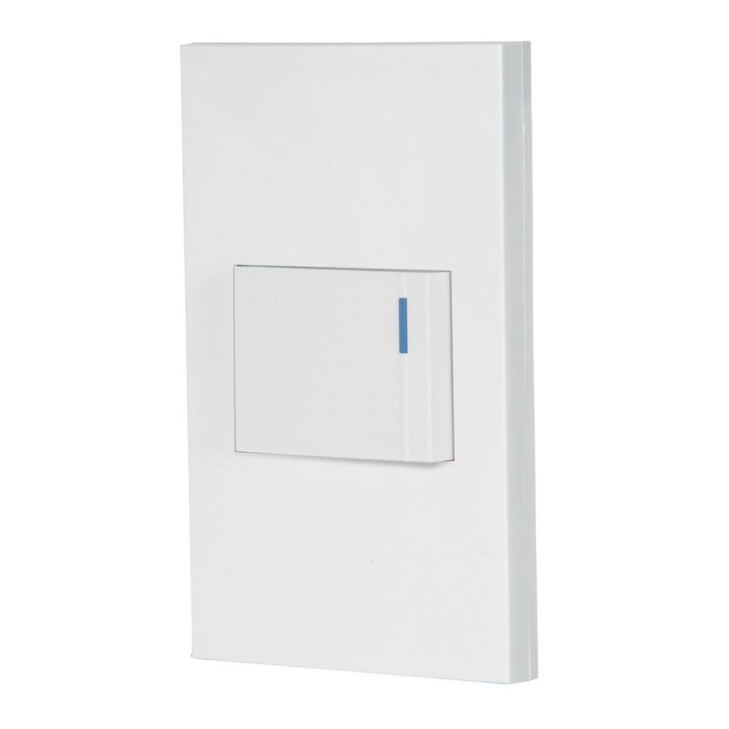 PA-APSE15-EB | Placa armada 1 interruptor, 1.5 módulos, Española, blanco