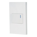 PA-APSE15-EB | Placa armada 1 interruptor, 1.5 módulos, Española, blanco