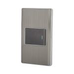 PA-APSE15-LA | Placa armada acero inox 1 interruptor 1.5 módulos, Lisboa