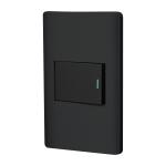 PA-APSE15-LN | Placa armada negra 1 interruptor 1.5 módulos, Lisboa