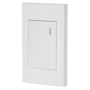 PA-APSE3-EB | Placa armada 1 interruptor, 3 módulos, Española, blanco