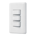 PA-APTR-B | Placa armada con 3 interruptores sencillos, Volteck Basic