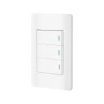 PA-APTR-ELB | Placa armada blanca 2 interruptores 1 de 3 vías 1 mód, Lisbo