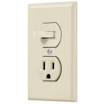 PA-COAP-S | Placa armada interruptor y contacto, línea Standard, marfil