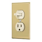 PA-COAP-SA | Placa armada interruptor y contacto, línea Standard, alumini