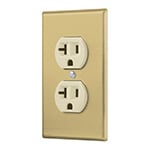 PA-CODO-MSA | Placa armada contacto dúplex,2 polos,línea Standard, alumini