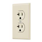 PA-CODO-MS  | Placa armada contacto dúplex,2 polos, línea Standard, marfil