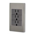 PA-COTR-LA | Placa armada acero inox 3 contactos 1 módulo, Lisboa