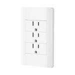 PA-COTR-LB | Placa armada blanca 3 contactos 1 módulo, Lisboa, Volteck