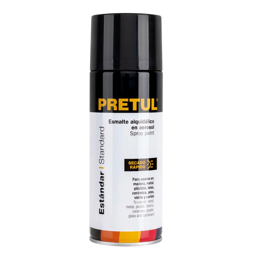 PA-NB-P | Pintura en aerosol,negro brillante, 400ml, Pretul